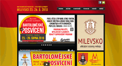 Desktop Screenshot of milevskeslavnosti.cz