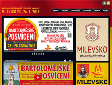 Tablet Screenshot of milevskeslavnosti.cz